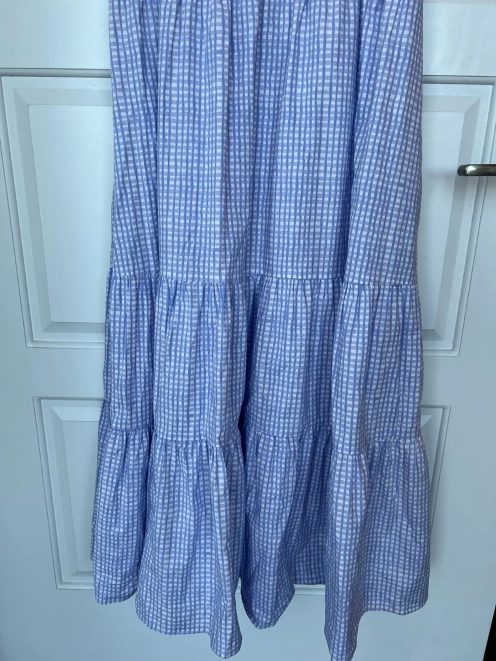 Lilly Pulitzer Olivet Stretch Midi Dress in Light Lilac Verbena Gingham size 6 - Picture 4 of 10
